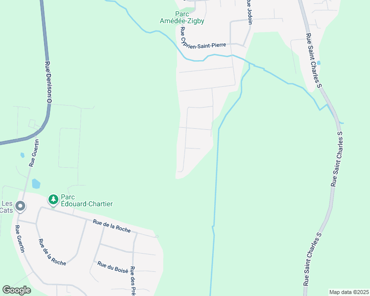 map of restaurants, bars, coffee shops, grocery stores, and more near Rue Alfred Pellan in Granby