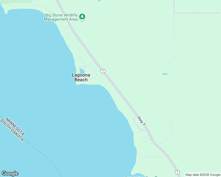 map of restaurants, bars, coffee shops, grocery stores, and more near 37745 Minnesota 7 in Ortonville