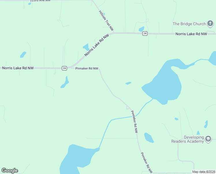 map of restaurants, bars, coffee shops, grocery stores, and more near 21764 Pinnaker Road Northwest in Elk River