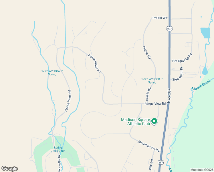 map of restaurants, bars, coffee shops, grocery stores, and more near 1-99 Killdeer Court in Ennis