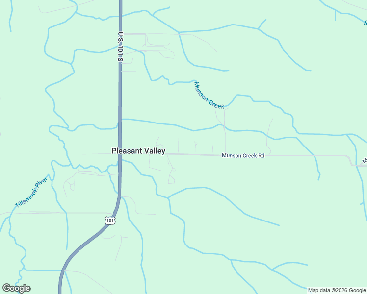 map of restaurants, bars, coffee shops, grocery stores, and more near 6400 Munson Creek Road in Tillamook