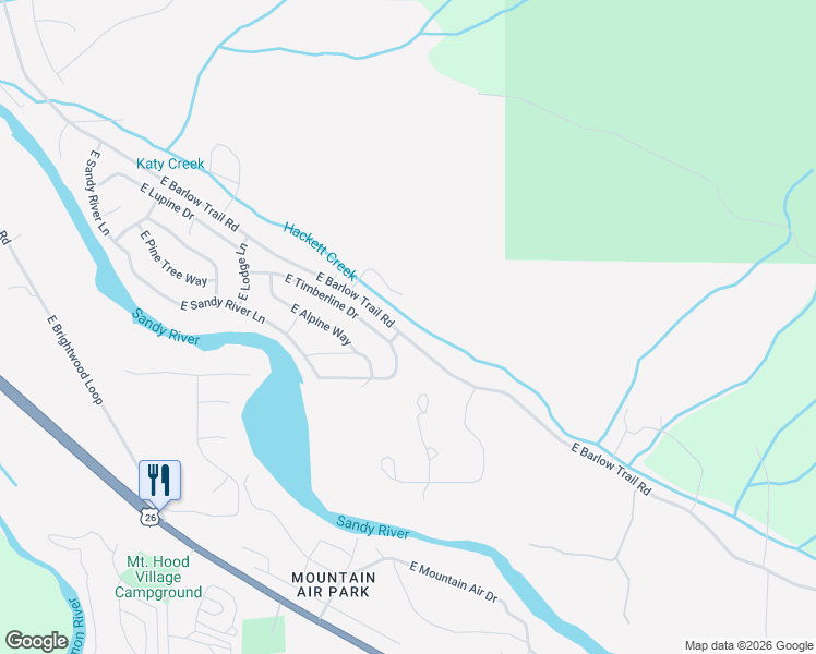 map of restaurants, bars, coffee shops, grocery stores, and more near 21488 Hideway Lane in Rhododendron