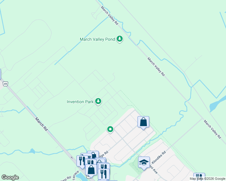 map of restaurants, bars, coffee shops, grocery stores, and more near 332 Elsie MacGill Walk in Ottawa