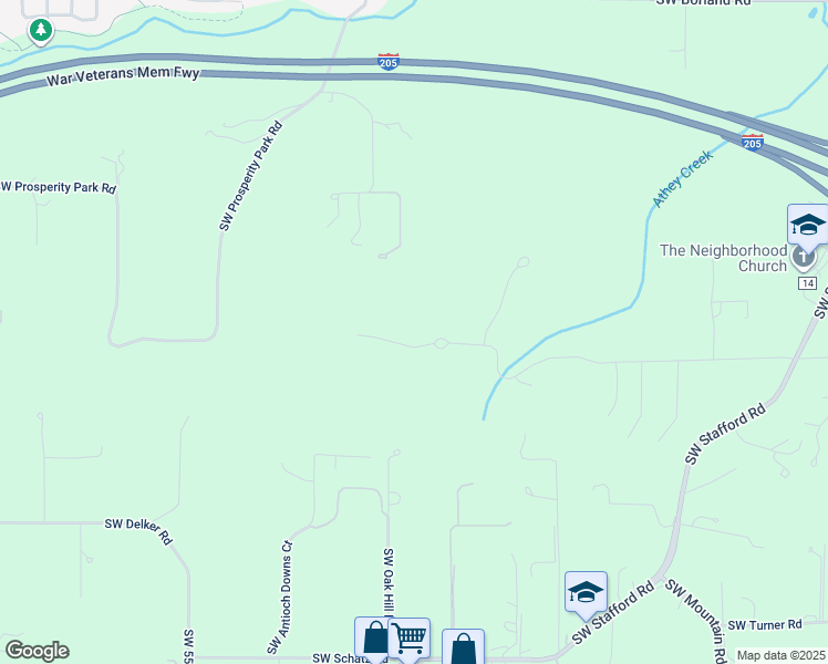 map of restaurants, bars, coffee shops, grocery stores, and more near 4585 Southwest Trail Road in Tualatin