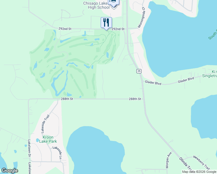 map of restaurants, bars, coffee shops, grocery stores, and more near 28809 Mindy Court in Lindstrom