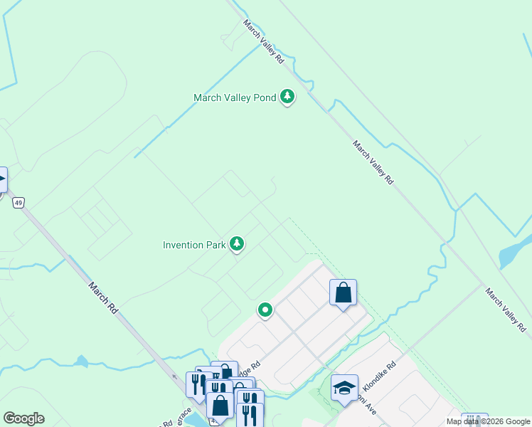 map of restaurants, bars, coffee shops, grocery stores, and more near 326 Elsie MacGill Walk in Ottawa