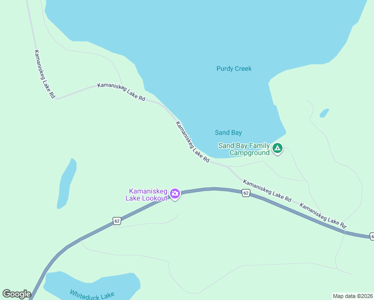 map of restaurants, bars, coffee shops, grocery stores, and more near 235 Kamaniskeg Lake Road in Combermere
