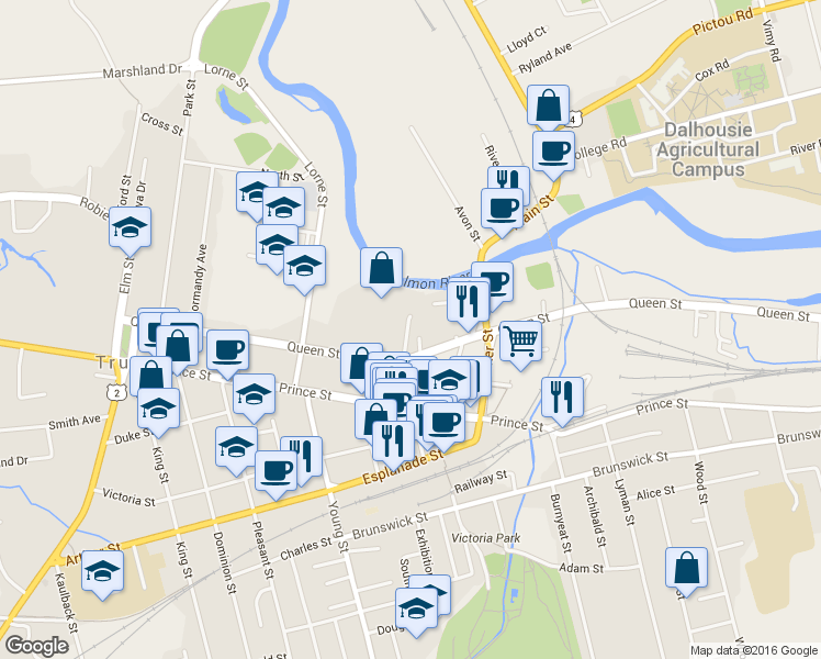 map of restaurants, bars, coffee shops, grocery stores, and more near 15 Logan Street in Truro