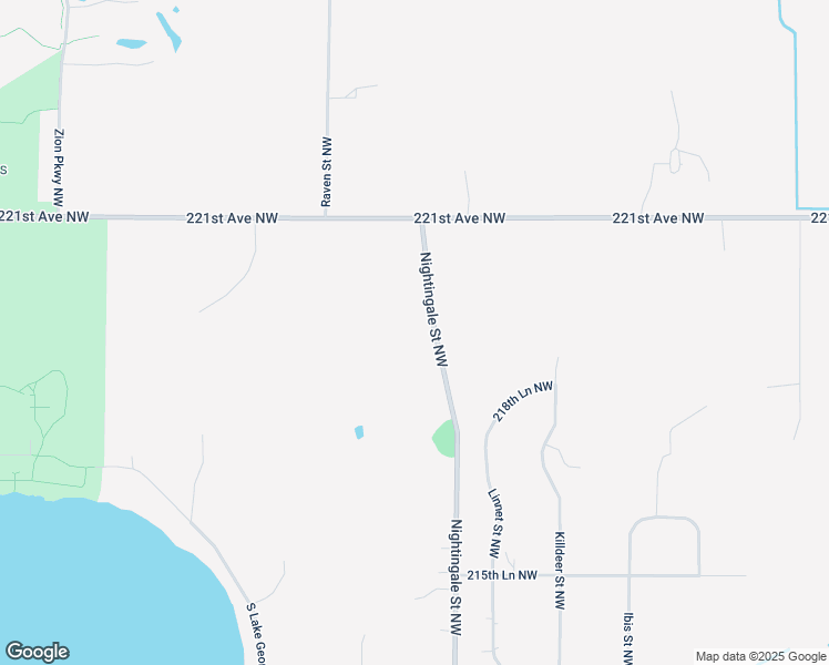 map of restaurants, bars, coffee shops, grocery stores, and more near 21924 Nightingale Street Northwest in Oak Grove