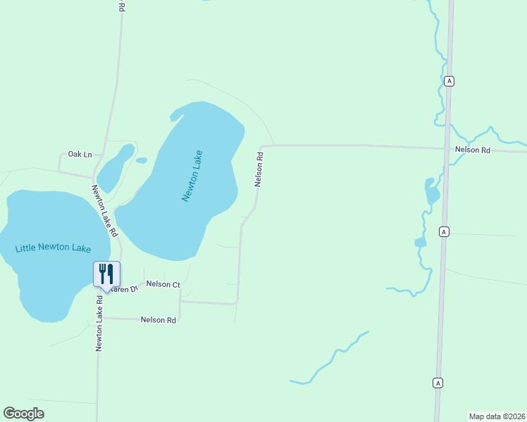 map of restaurants, bars, coffee shops, grocery stores, and more near N11236 Nelson Road in Athelstane