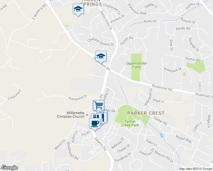 map of restaurants, bars, coffee shops, grocery stores, and more near 20111 Hoodview Avenue in West Linn