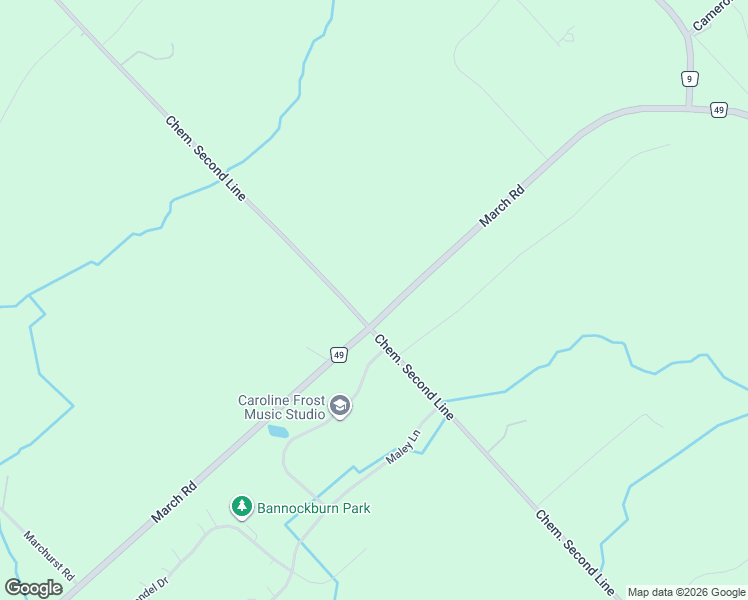 map of restaurants, bars, coffee shops, grocery stores, and more near 1456 March Road in Ottawa