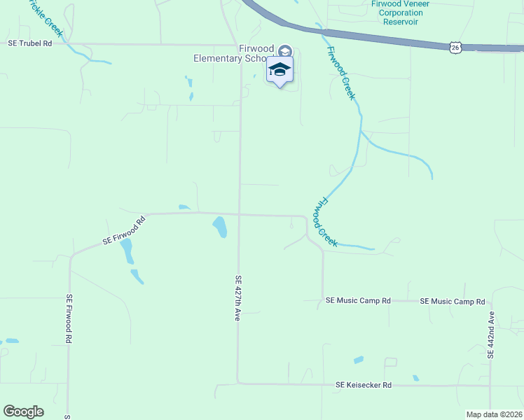 map of restaurants, bars, coffee shops, grocery stores, and more near 42829 Southeast Music Camp Road in Sandy