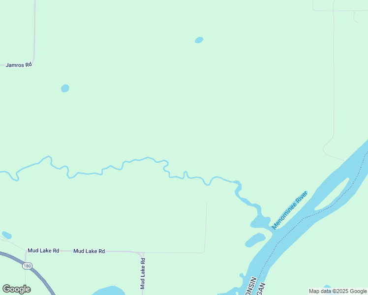 map of restaurants, bars, coffee shops, grocery stores, and more near Jack Pine Road in Wausaukee