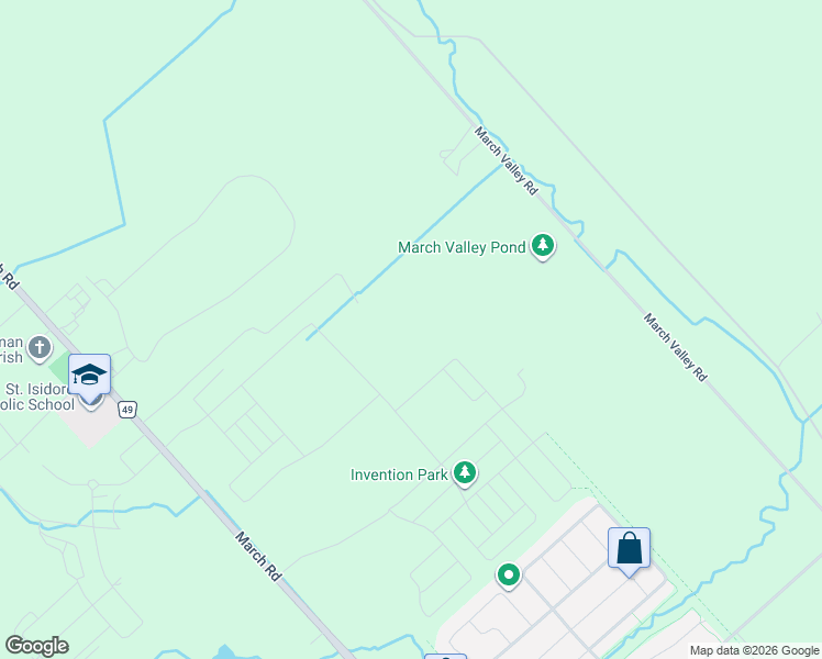 map of restaurants, bars, coffee shops, grocery stores, and more near 3047 Weecay Circle in Ottawa