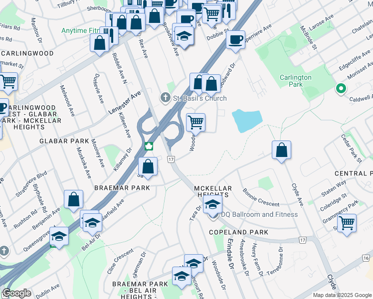 1825 Woodward Drive, Ottawa ON Walk Score
