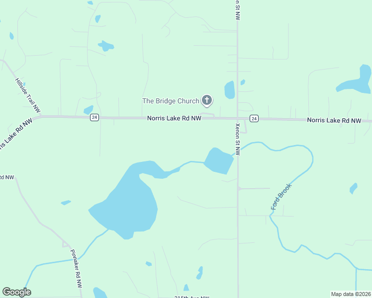 map of restaurants, bars, coffee shops, grocery stores, and more near 6560 Norris Lake Road Northwest in Elk River