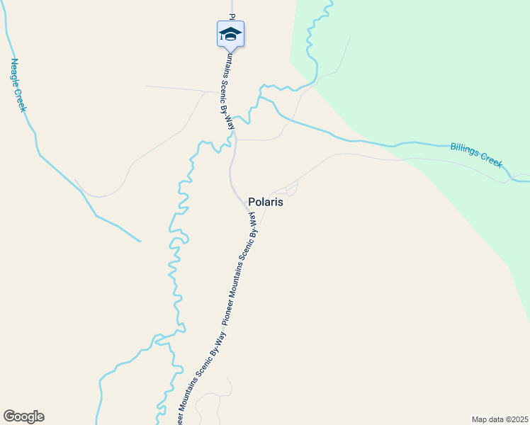 map of restaurants, bars, coffee shops, grocery stores, and more near Billings Creek Road in Polaris