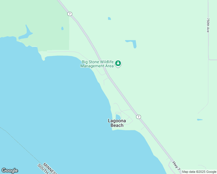 map of restaurants, bars, coffee shops, grocery stores, and more near 37519 Minnesota 7 in Ortonville