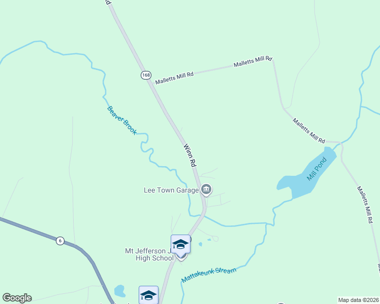map of restaurants, bars, coffee shops, grocery stores, and more near 177 Winn Road in Lee