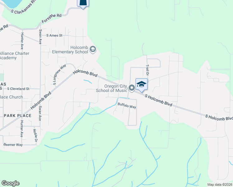 map of restaurants, bars, coffee shops, grocery stores, and more near 16259 Steph Court in Oregon City