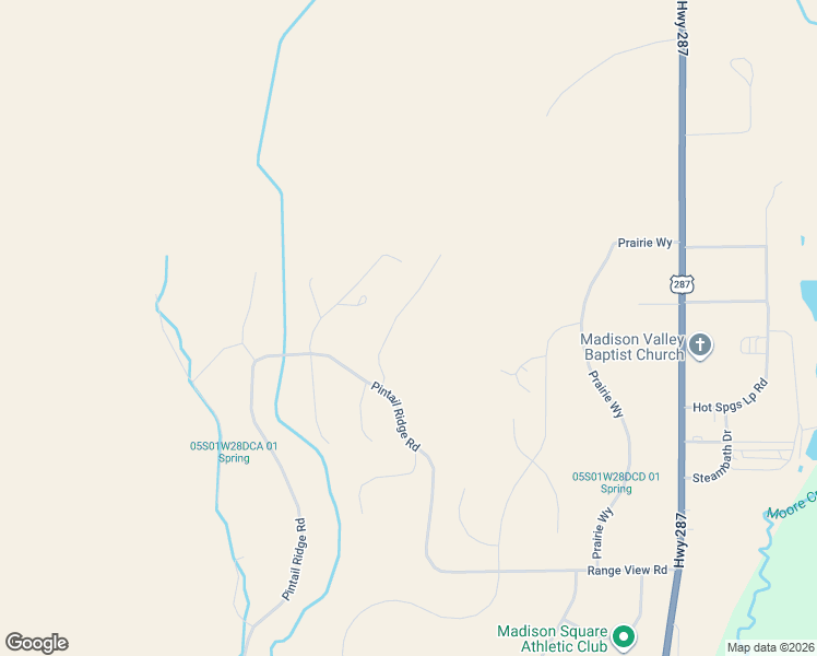 map of restaurants, bars, coffee shops, grocery stores, and more near 21 Pintail Ridge Road in Ennis