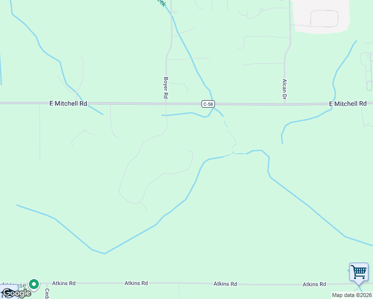map of restaurants, bars, coffee shops, grocery stores, and more near 547-599 Harbor View Ln in Petoskey