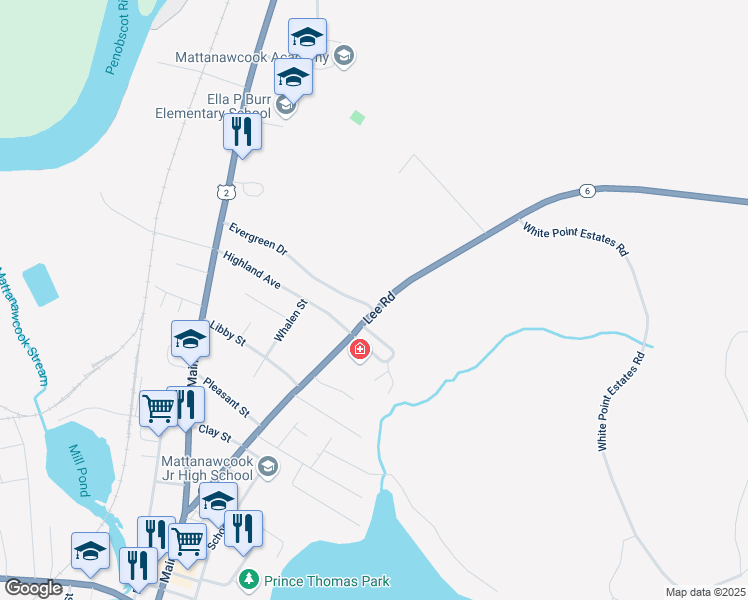 map of restaurants, bars, coffee shops, grocery stores, and more near 132 Lee Road in Lincoln