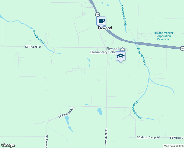 map of restaurants, bars, coffee shops, grocery stores, and more near 42460 Southeast Erickson Road in Sandy