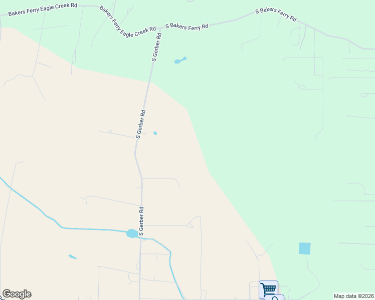 map of restaurants, bars, coffee shops, grocery stores, and more near 16118 South Gerber Road in Oregon City