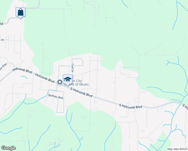 map of restaurants, bars, coffee shops, grocery stores, and more near 15185 South Holcomb Boulevard in Oregon City