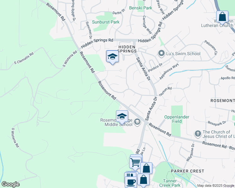 map of restaurants, bars, coffee shops, grocery stores, and more near 6132 Churchill Downs Drive in West Linn