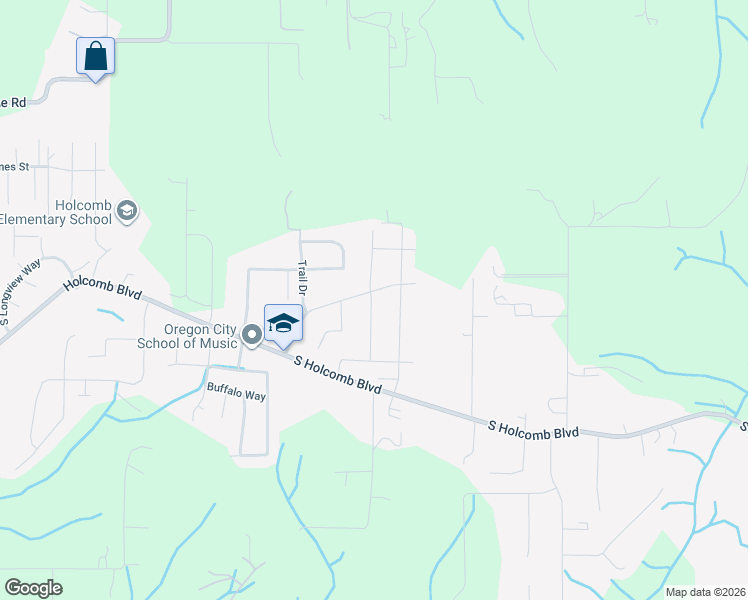 map of restaurants, bars, coffee shops, grocery stores, and more near 15185 South Holcomb Boulevard in Oregon City