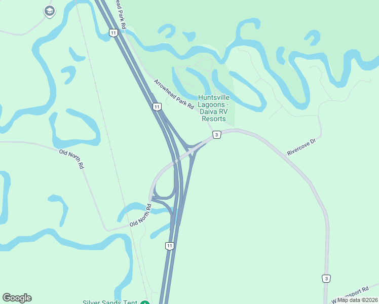 map of restaurants, bars, coffee shops, grocery stores, and more near 1578 Muskoka District Road 3 in Huntsville