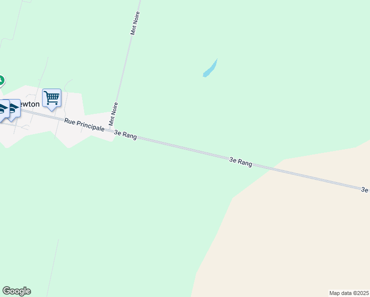 map of restaurants, bars, coffee shops, grocery stores, and more near 2376 3e Rang in Sainte-Justine-de-Newton