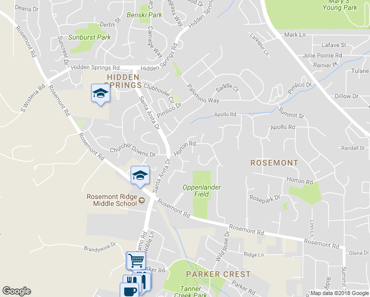 map of restaurants, bars, coffee shops, grocery stores, and more near 6481 Horton Road in West Linn
