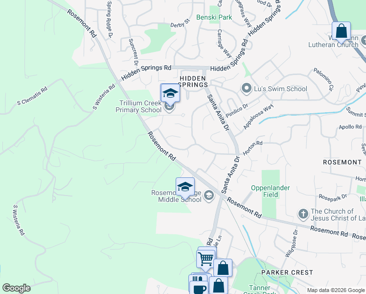 map of restaurants, bars, coffee shops, grocery stores, and more near 6132 Churchill Downs Drive in West Linn