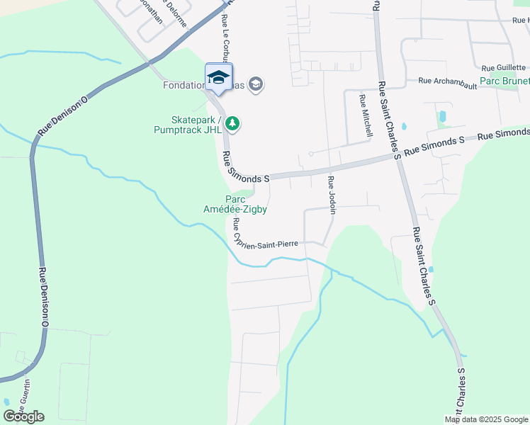 map of restaurants, bars, coffee shops, grocery stores, and more near 50 Rue Jordi Bonet in Granby