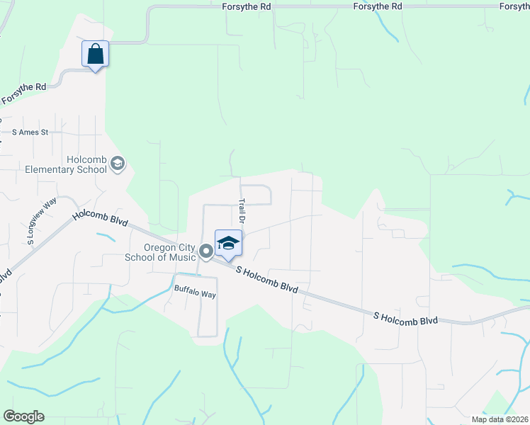 map of restaurants, bars, coffee shops, grocery stores, and more near 15067 Armel Drive in Oregon City