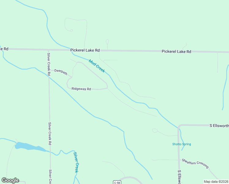 map of restaurants, bars, coffee shops, grocery stores, and more near 8575 Spring Ridge Drive in Petoskey