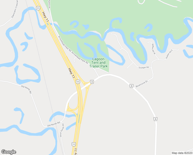 map of restaurants, bars, coffee shops, grocery stores, and more near 1536 Muskoka District Road 3 in Huntsville