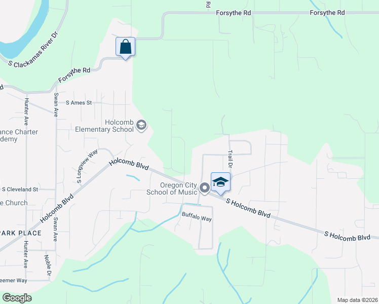 map of restaurants, bars, coffee shops, grocery stores, and more near 16108 Serres Farms Way in Oregon City