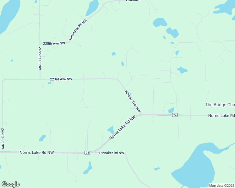 map of restaurants, bars, coffee shops, grocery stores, and more near 22260 Hillside Trail Northwest in Elk River