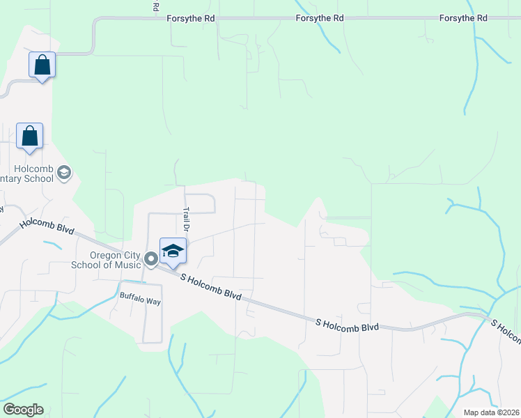 map of restaurants, bars, coffee shops, grocery stores, and more near 16322 Kitty Hawk Avenue in Oregon City