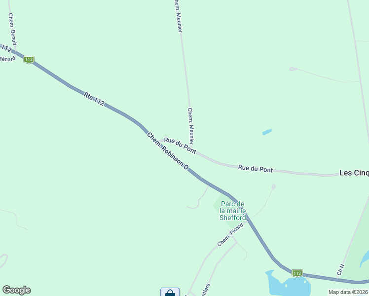 map of restaurants, bars, coffee shops, grocery stores, and more near 455 Rue du Pont in Estrie