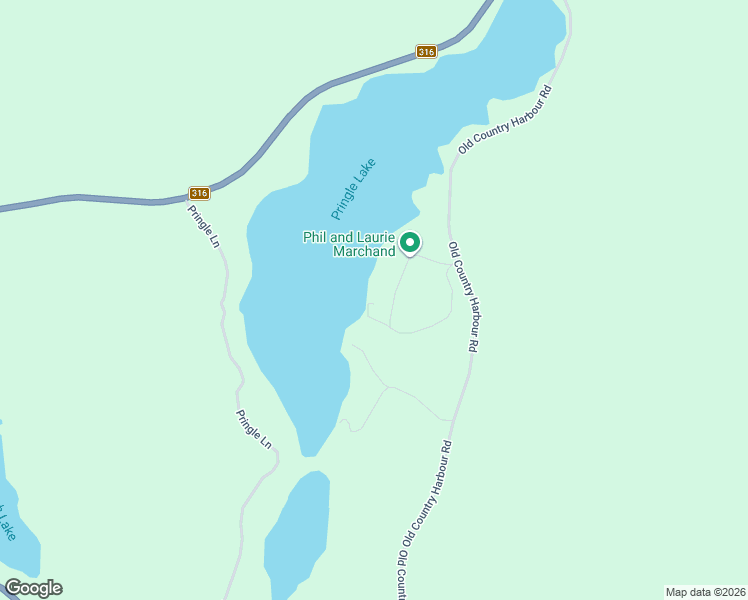 map of restaurants, bars, coffee shops, grocery stores, and more near 191 Old Country Harbour Road in Goshen