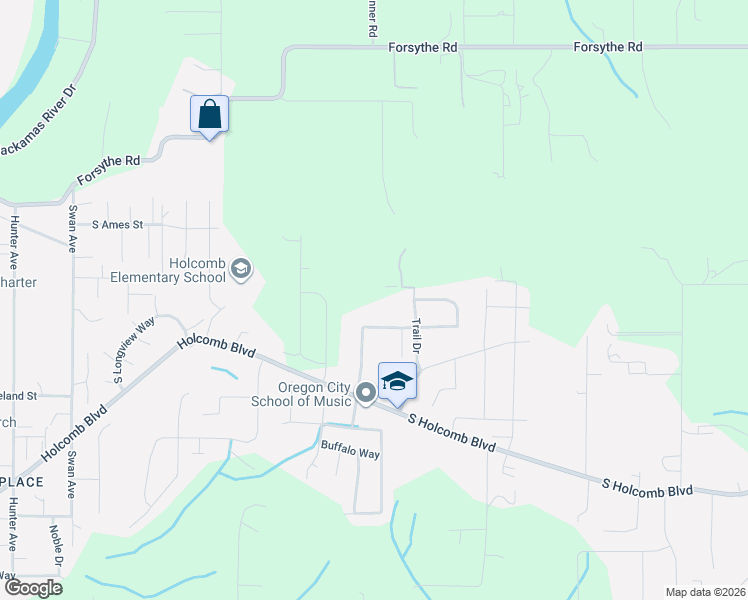 map of restaurants, bars, coffee shops, grocery stores, and more near in Oregon City