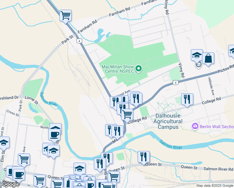 map of restaurants, bars, coffee shops, grocery stores, and more near 15 Ryland Avenue in Truro