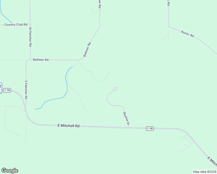 map of restaurants, bars, coffee shops, grocery stores, and more near 274 Skyline Road in Petoskey