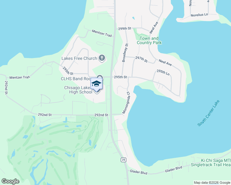 map of restaurants, bars, coffee shops, grocery stores, and more near 29360 Mary Street in Lindstrom